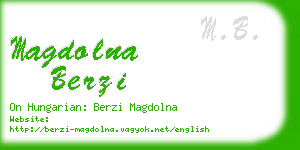 magdolna berzi business card